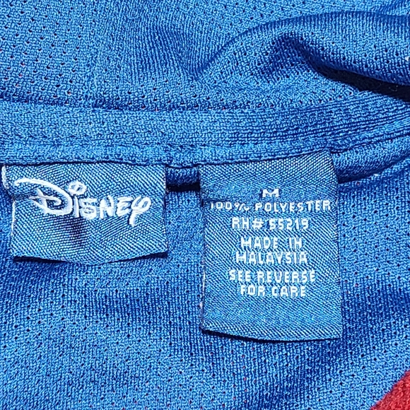 Vintage Disney Mickey Mouse embroidered fleece zip up hooded sweatshirt size M - Picture 5 of 9